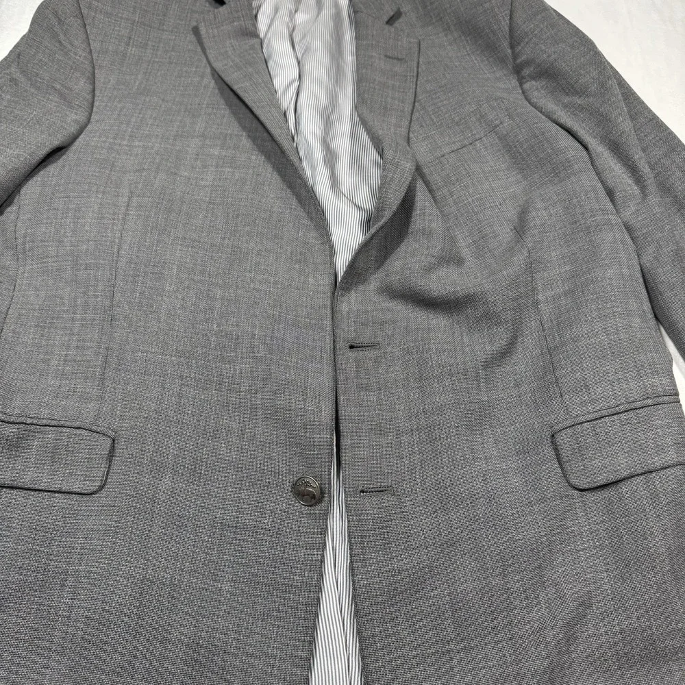 Brooks Brothers Explorer Regent Fit Blazer Mens 44L Gray 88%‎ Wool